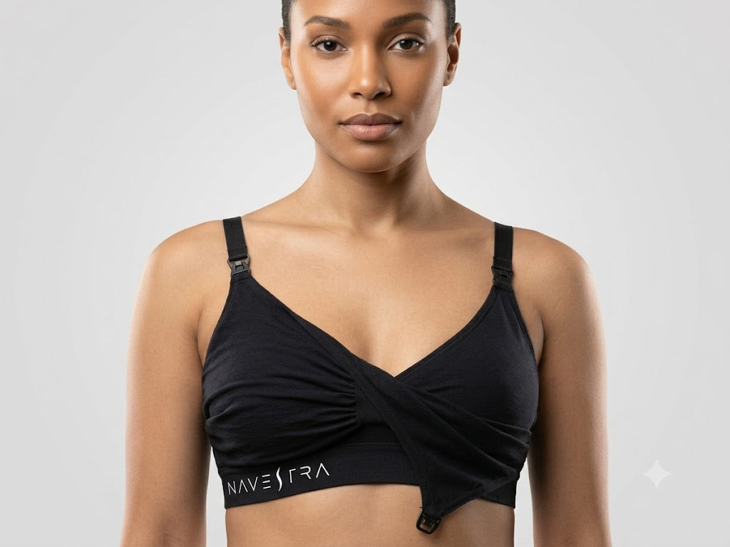 NAVESTRA Adaptive Fluid-Control Bra — Swiss-Engineered Leak-Proof Nursing Intimates